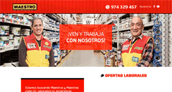 Desktop Screenshot of bolsadetrabajo.maestro.com.pe
