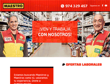 Tablet Screenshot of bolsadetrabajo.maestro.com.pe